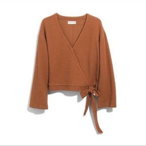 Madewell Texture & Thread Wrap Top